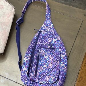 Vera Bradley Blue and Purple Floral Backpack